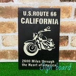 【サインボード】◾️送料無料(NO.21)ルート66 バイク 男前インテリア アメリカン雑貨 世田谷ベース ガーデン雑貨 ガーデニング