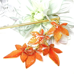 紅葉の簪 ＊秋 ＊ディップアート ＊ディップフラワー ＊もみじ