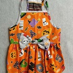 完成品 胴回り47cm ハロウィン柄 キャミワンピ