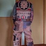 手ぬぐいリメイク サロペット と ジャンパー