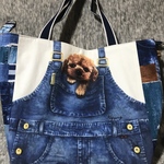 アッシュデザイン　ジーンズ犬　ビッグバッグ