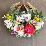 バラのウェルカムリース