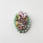 Flower garden ブローチ no.3