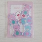 クリアパーツ☆くまくま(ミント＆ピンク) 5個入