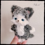 オーダー品＊青いお目々のふわ猫ちゃん🐈‍⬛