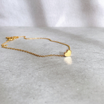 サージカルステンレス　petit Heart necklace ネックレス/ハート/ステンレス/ゴールド
