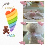 ハート型天使の羽 首輪 ペット アクセサリー 犬 猫