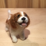 フェルト犬　キャバリア　ココさん　<MW556>