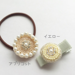 ビーズのお花　親子でお揃いセット♡