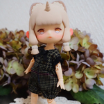 9/6 16時販売❤︎ANTUサイズのクラシカル千鳥柄ロンパース