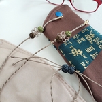 🥀hacobe66様専用ページ🥀　①敬老の日限定ギフトセット　優しい韓国組紐の２wayマスクストラップ・メガネチェーン＆ハングル柄メガネケース　