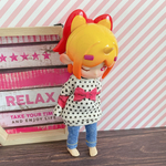 NEW!! LA風ゆるかわセット ピンクリボンのオーバーサイズカットソー＆デニム風レギパン