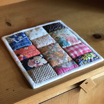 パッチワークミニキルト＊ビンテージ　レトロな感じで