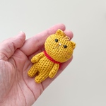  あみぐるみチャーム 茶色ねこさん
