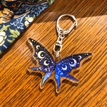 瑠璃月蝶のアクリルキーホルダー