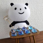宇宙くじらと月のピアス(イヤリング)