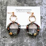 秋冬 木の実の フープ イヤリングorピアス