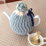 ティーコゼー（ポットカバー）ブルーリボン