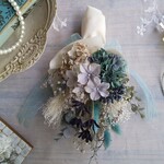 【特別価格】Swag bouquet＜vert antique＞＊スワッグ＊秋＊アンティーク＊ブーケ＊壁掛け＊プリザーブドフラワー＊お花＊ギフト＊記念日＊結婚祝い＊敬老の日