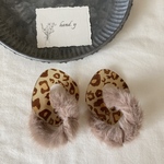 大ぶり　ふわふわ　ピアスorイヤリング　ファー　アクリルチェーン　ファーリング
