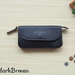 柔らかな長財布(dark　Brown)