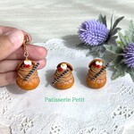 【チャーム】モンブランシュークリーム【キーホルダー】