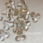 metal flower matte silver6p