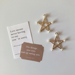 パール付星チャーム (2pcs)