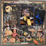 スクラップブッキング　完成品　ハロウィン🎃　　　　12インチ
