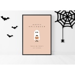 ハロウィンおばけちゃんの優しいポスター