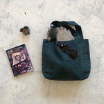 ［秋準備］お出掛けリネンのトートバッグ Belgiun linen25　"マチたっぷりのお散歩BAG” 
