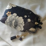 ツンデレ（黒ver.）☆がま口 ポーチ タバコケース/メガネも入ります