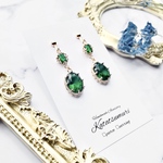 グリーン イヤリング/ピアス