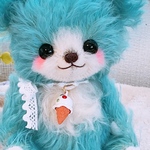 soft*cream #732どこでもベア♪フサフサブルー