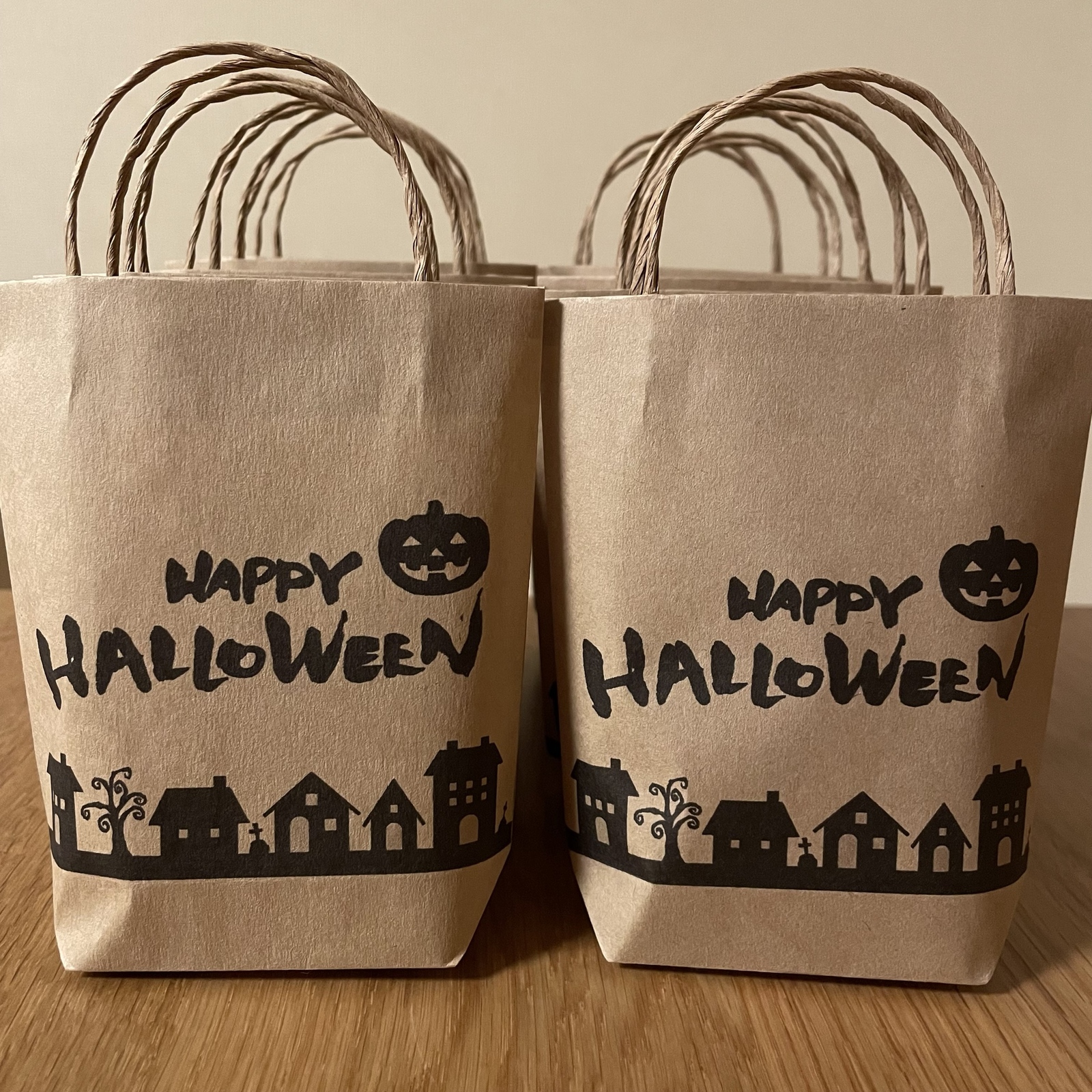 クラフト紙 ミニ紙袋 10枚セット【ハロウィン柄】 - PAPERBAG