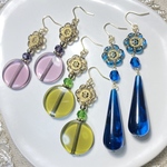 【あけみ様専用】💙アンティーク調ピアス