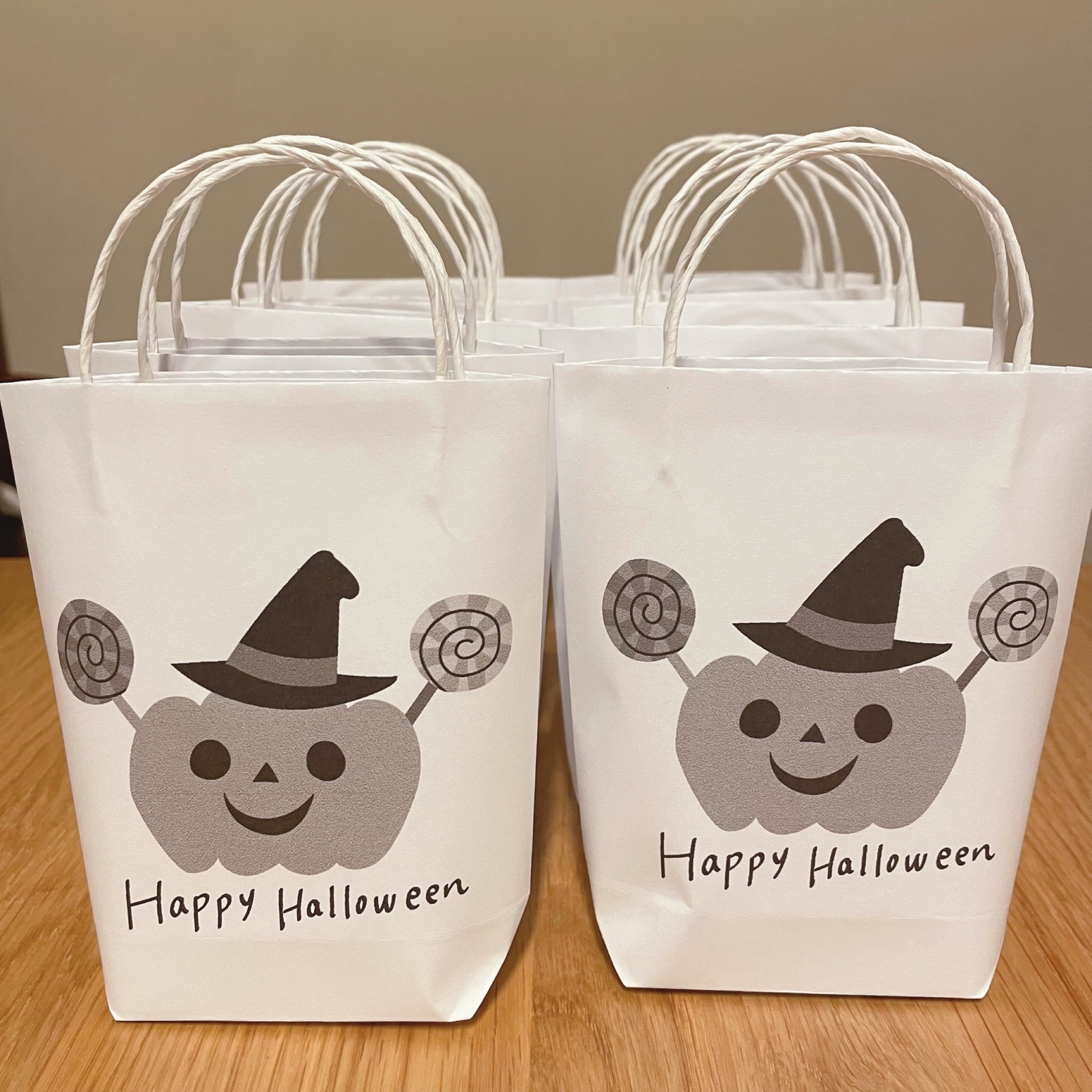 クラフト紙 ミニ紙袋 10枚セット【ハロウィン柄】 - PAPERBAG