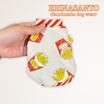 【完成品】パピーサイズ　気分も上がる！フライドポテトタンクトップ🍟💛❤️犬服　小型犬　子犬　犬の服　パピー服