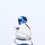 mermaid glass ring (spiral) #11