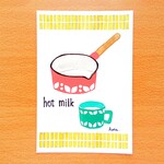 北欧風ホットミルク(ポストカード２枚組)　　　