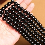 1連売り☆天然石 オニキス2mm～20mm パワーストーン 黒瑪瑙 ハンドメイド 材料 パーツ 手作り 粒売り 連材