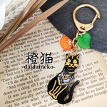 ❗ＳＡＬＥ❗Halloween！カボチャと黒猫のキーホルダー