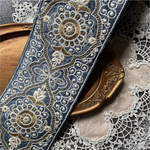 インド刺繍リボン　花　インド刺繍　スパンコール　刺繍リボン　リボン　りぼん　※普通郵便はお届けに1週間近くかかります。お急ぎの方は必ずクロネコヤマトをお選びください