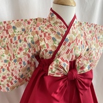 ベビー袴＊矢絣に桜🌸