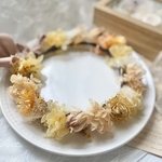 花冠　ベビー　花かんむり　キッズ　~autumn orange~ 送料無料