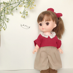 セット♡レース襟ガーリーセット＊メルちゃん メルちゃん服 ソランちゃん ソランちゃん服