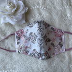 『レース再入荷』人気のアンティーク風刺繍レースマスク✴︎抗菌加工クレンゼ生地✴︎