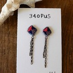 34opus小さな刺繍のピアス