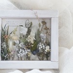 aroma botanical frame“Kusamura”アロマ香る植物標本的フレームアレンジ〜メッセージを添えて