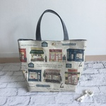 ラミネート　トートバッグ　パリの街並み